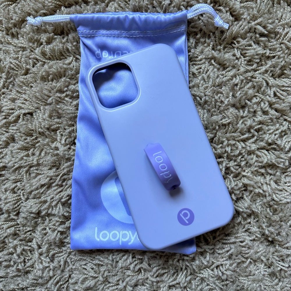 Iphone 12 Pro Lilac Loopy Case with Bag